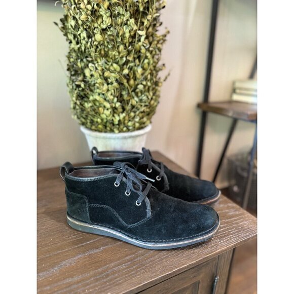 John Varvatos Star Suede Chukka Boot Black Mens Size 9.5 - Picture 1 of 6